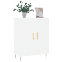 Produktbild för Skåp vit 69,5x34x90 cm konstruerat trä