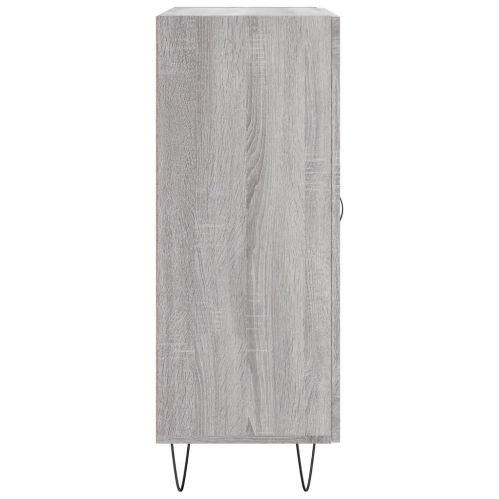 Produktbild för Skänk grå sonoma 69,5x34x90 cm konstruerat trä