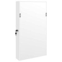 Produktbild för Spegelskåp vit väggmonterat 37,5x10x67 cm