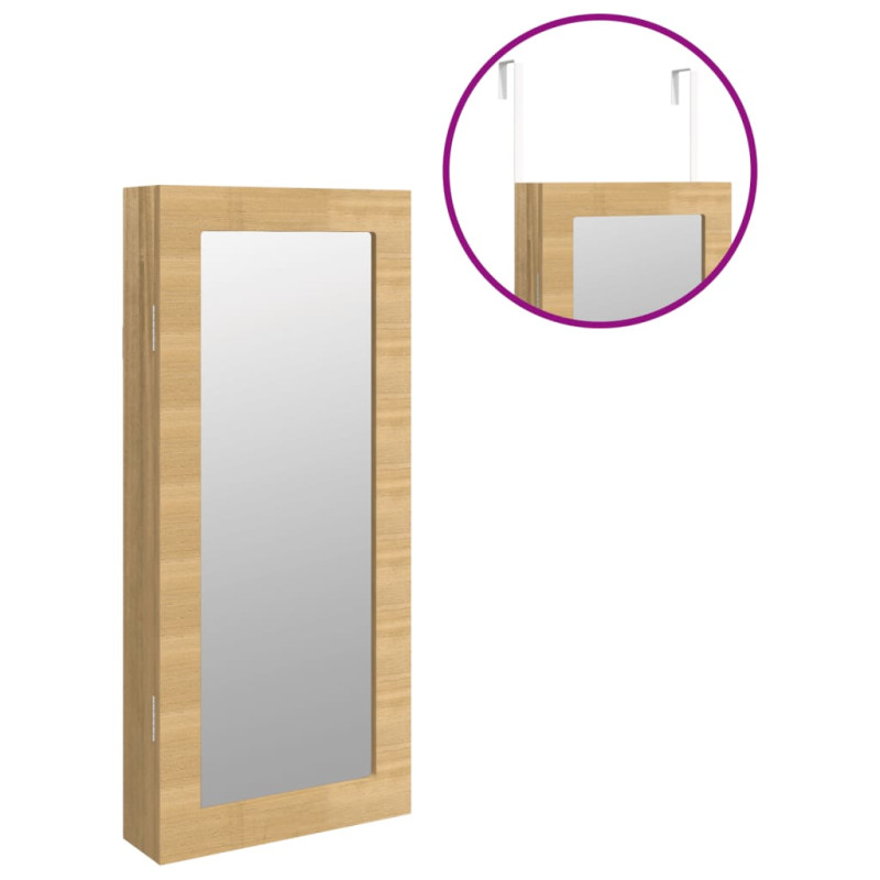 Produktbild för Spegelskåp väggmonterat 30x8,5x67 cm