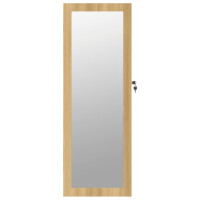 Produktbild för Spegelskåp väggmonterat 37,5x10x106 cm