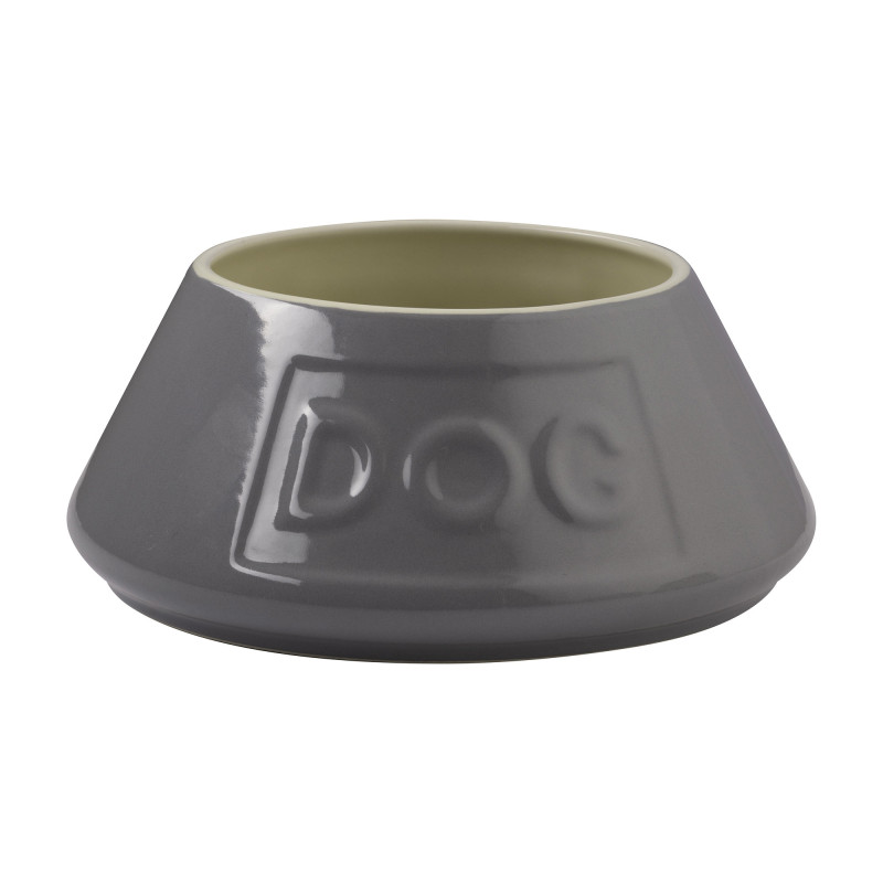 Produktbild för Keramikskål Grå Dog Spaniel 1,6 l MC 21x8,5 cm