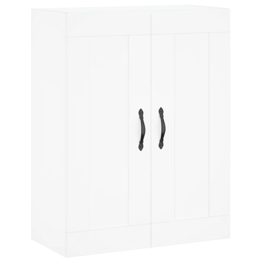 Produktbild för Väggskåp vit 69,5x34x90 cm konstruerat trä