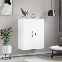 Produktbild för Väggskåp vit 69,5x34x90 cm konstruerat trä