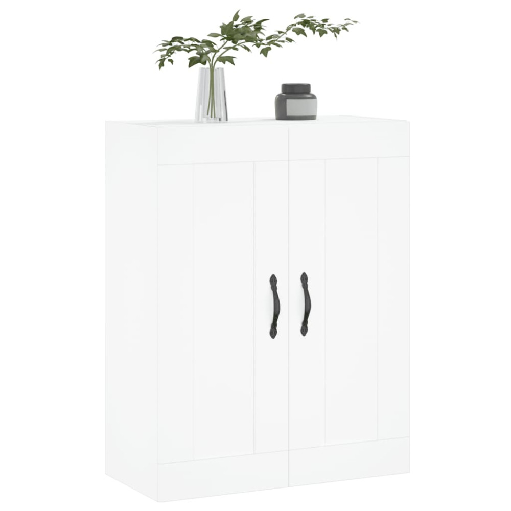 Produktbild för Väggskåp vit 69,5x34x90 cm konstruerat trä