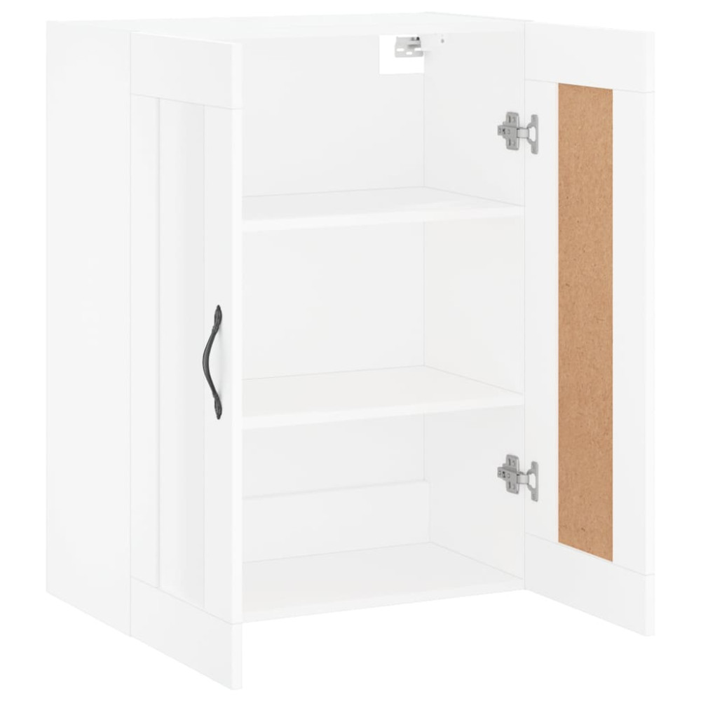 Produktbild för Väggskåp vit 69,5x34x90 cm konstruerat trä