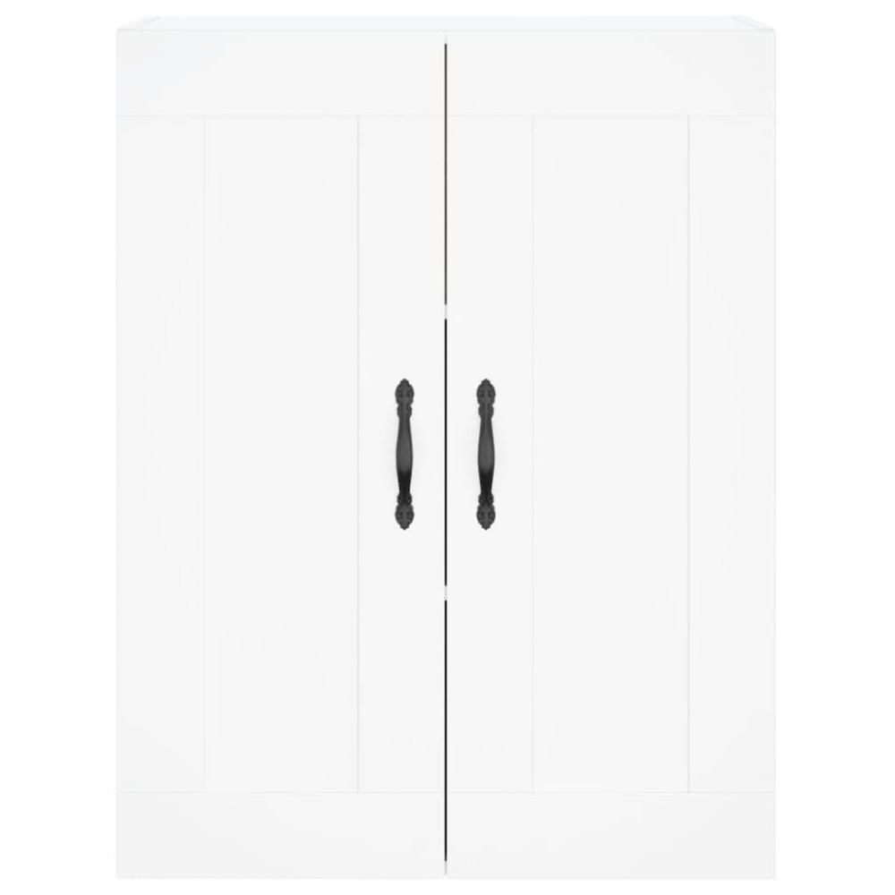 Produktbild för Väggskåp vit 69,5x34x90 cm konstruerat trä