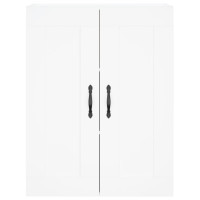 Produktbild för Väggskåp vit 69,5x34x90 cm konstruerat trä
