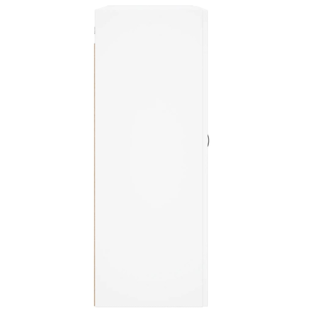 Produktbild för Väggskåp vit 69,5x34x90 cm konstruerat trä