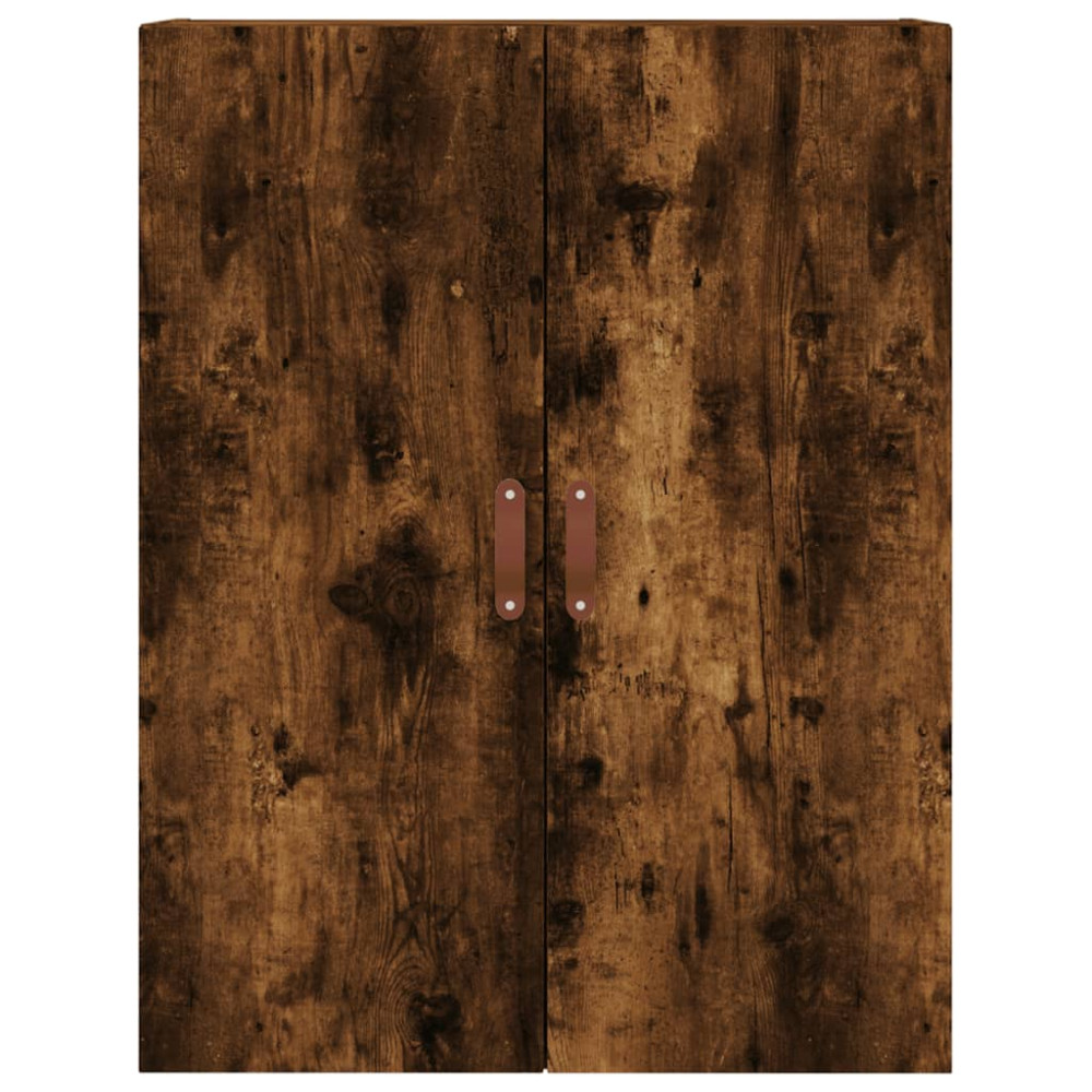 Produktbild för Väggskåp 2 st rökfärgad ek 69,5x34x90 cm