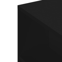 Produktbild för Tv-bänk svart 102x34,5x43 cm konstruerat trä