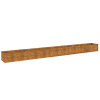 Produktbild för Upphöjd trädgårdsbädd 482x50x36 cm cortenstål