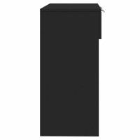 Miniatyr av produktbild för Konsolbord svart 90x36x75 cm konstruerat trä