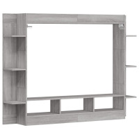 Miniatyr av produktbild för Tv-hylla sonoma-ek 152x22x113 cm konstruerat trä