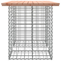 Produktbild för Trädgårdsbänk gabion-design 100x70x72 cm massivt douglasträ