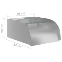 Produktbild för Vattenfall med LED 30x34x14 cm rostfritt stål 304