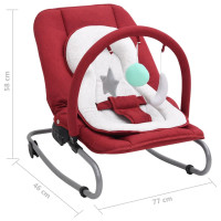 Miniatyr av produktbild för Babysitter röd stål