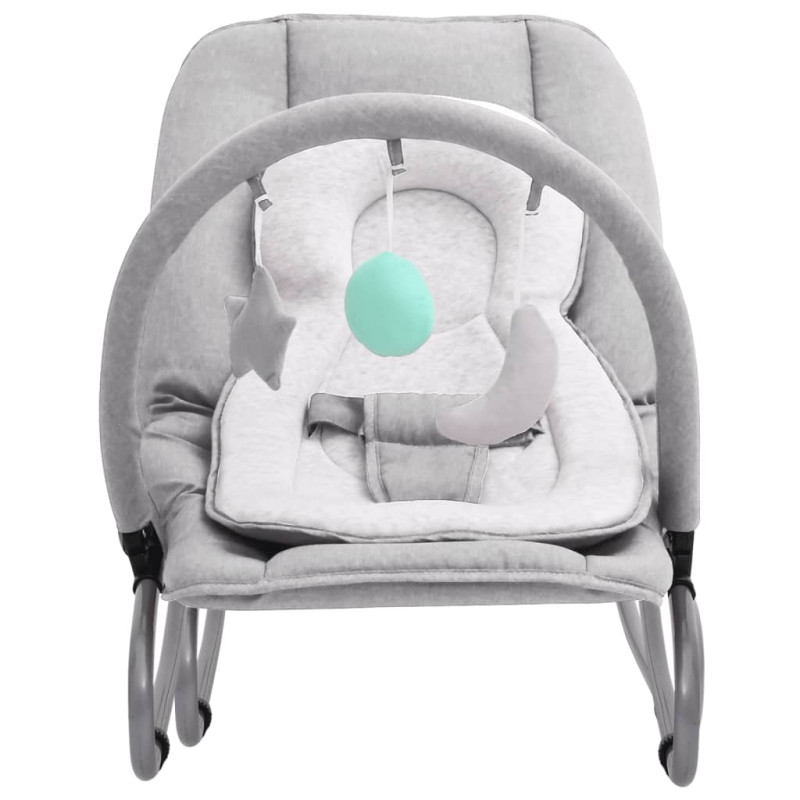 Produktbild för Babysitter ljusgrå stål
