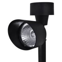 Produktbild för Soldrivna LED-spotlight 12 st svart