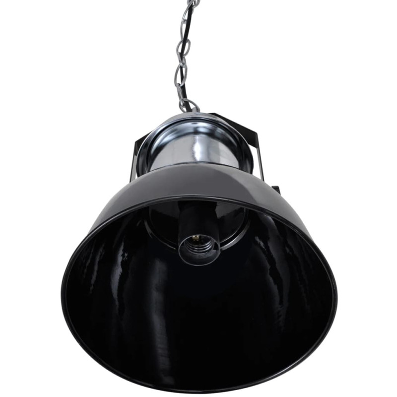 Produktbild för Taklampa i metall 2 st höjdjusterbar modern svart