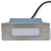 Produktbild för Inbyggd LED-trappbelysning 2 st 44x111x56 mm