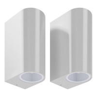 Miniatyr av produktbild för Up- and downlight-vägglampor 2 st