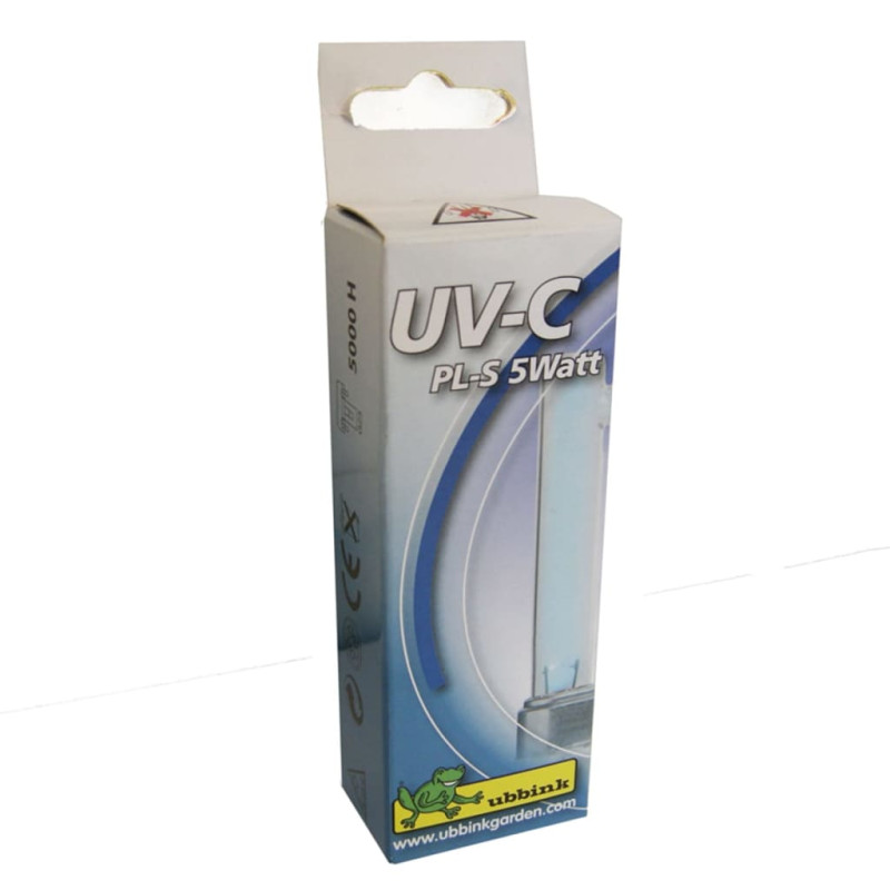Produktbild för Ubbink UV-C ersättningsglödlampa PL-S 5 W glas 1355109