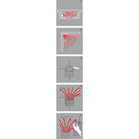 Miniatyr av produktbild för Sealskin Duschdraperistång parasoll hörn