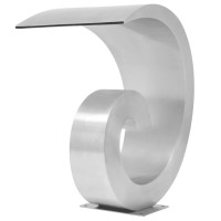 Produktbild för Poolfontän rostfritt stål 50x30x53 cm silver