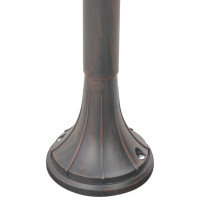 Produktbild för Lyktstolpe för trädgård E27 120 cm aluminium brons