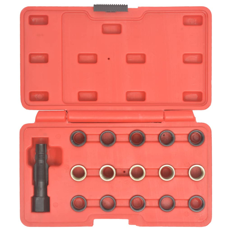 Produktbild för Reparationssats för tändstiftsgängor 16 delar M14x1,25