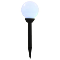 Produktbild för Sollampa LED set 4 st sfäriska 15 cm RGB