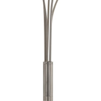 Produktbild för Golvlampa 200 cm 5 x E14 silver