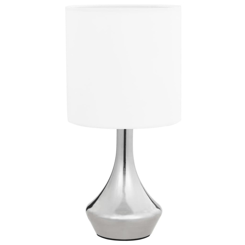 Produktbild för Bordslampor 2 st touch-knapp vit E14