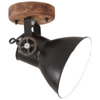Produktbild för Industriell vägglampa/taklampa 2 st svart 20x25 cm E27