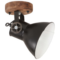 Produktbild för Industriell vägglampa/taklampa 2 st svart 20x25 cm E27