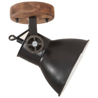 Produktbild för Industriell vägglampa/taklampa 2 st svart 20x25 cm E27