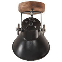 Produktbild för Industriell vägglampa/taklampa 2 st svart 20x25 cm E27