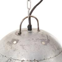 Produktbild för Hänglampa industriell 25 W silver rund 42 cm E27