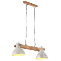 Produktbild för Hänglampa industriell vintage 25 W silver 109 cm E27