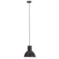 Produktbild för Hänglampa industriell 25 W svart rund 28,5 cm E27