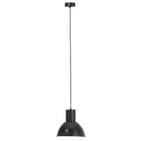 Produktbild för Hänglampa industriell 25 W svart rund 28,5 cm E27