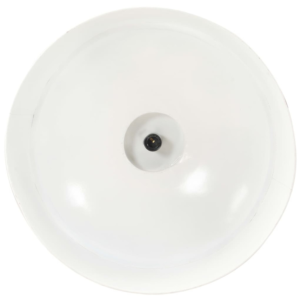 Produktbild för Hänglampa industriell 32 cm vit E27