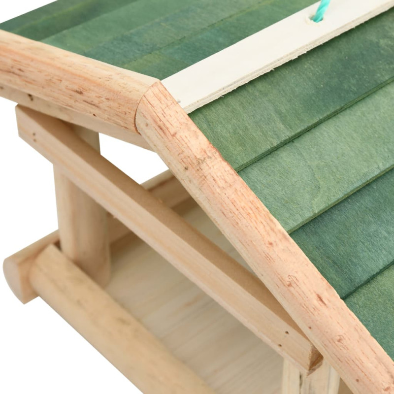 Produktbild för Fågelmatare massivt trä 35x29,5x21 cm