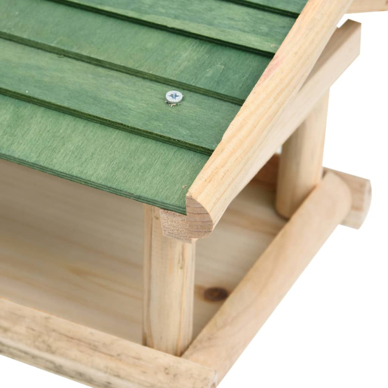 Produktbild för Fågelmatare massivt trä 35x29,5x21 cm