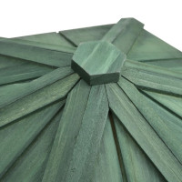 Produktbild för Fågelmatare oktagonal massivt granträ 33x30 cm