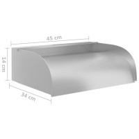 Produktbild för Vattenfall med LED 45x34x14 cm rostfritt stål 304