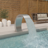 Produktbild för Poolfontän 22x60x70 cm rostfritt stål 304