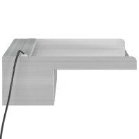 Produktbild för Vattenfall med RGB LED rostfritt stål 45 cm