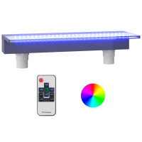 Produktbild för Vattenfall med RGB LED akryl 60 cm